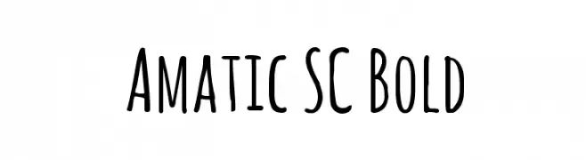 Amatic SC Bold  Descarca Fonturi Gratis