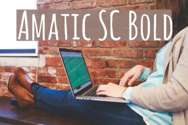 Amatic SC Bold Example 1