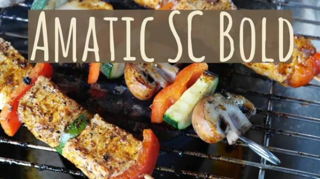 Amatic SC Bold Example 3
