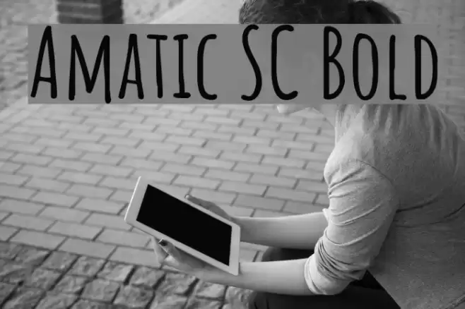 Amatic SC Bold Font examples