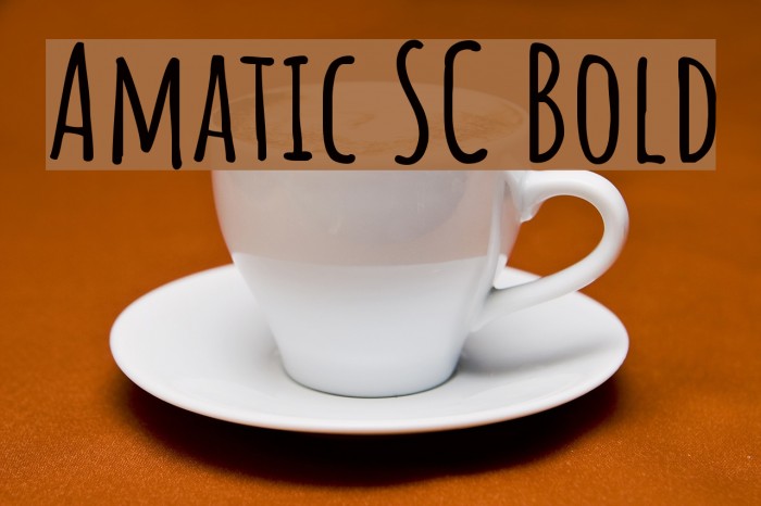 Amatic SC Bold Font examples