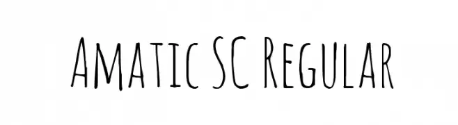 Amatic SC Regular  Descarca Fonturi Gratis