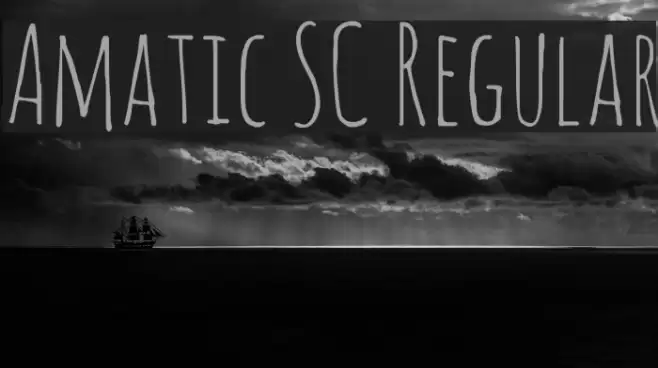 Amatic SC Regular Font examples
