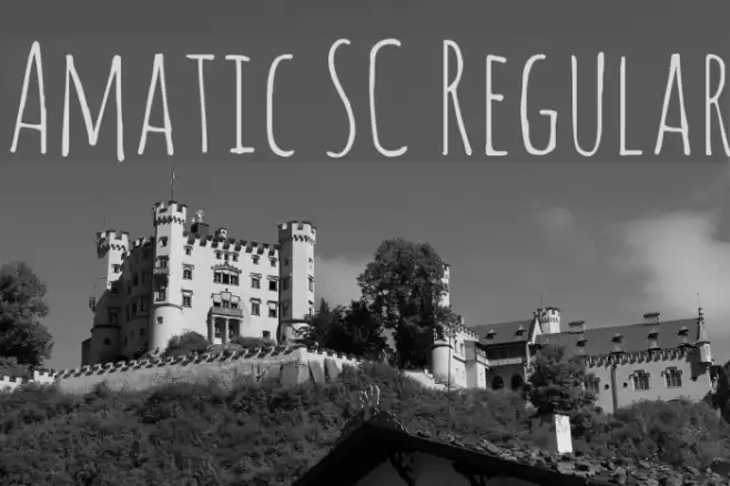 Amatic SC Regular Font examples