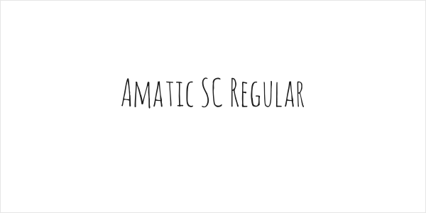 Amatic SC Regular Logo