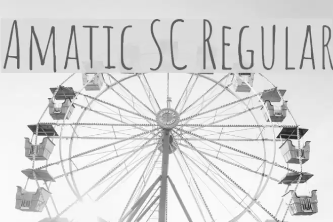 Amatic SC Regular Font examples