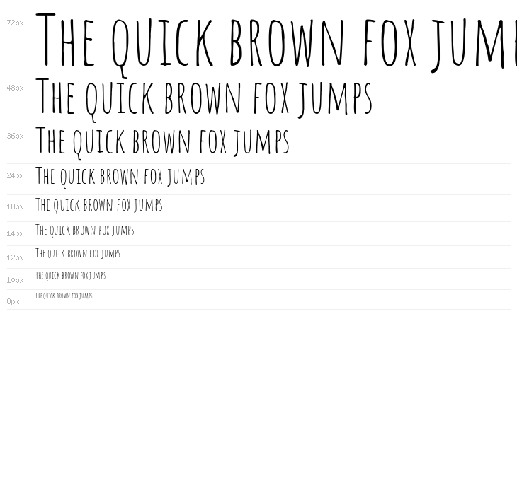 Amatic SC Regular Waterfall