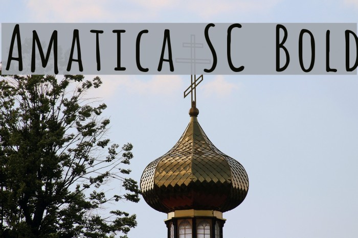 Amatica SC Bold Font examples