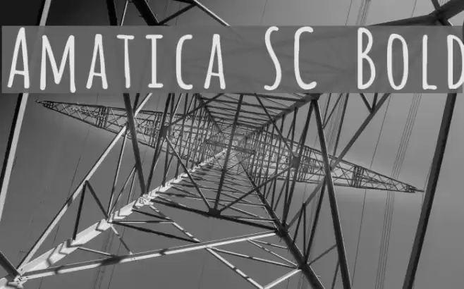 Amatica SC Bold Font examples