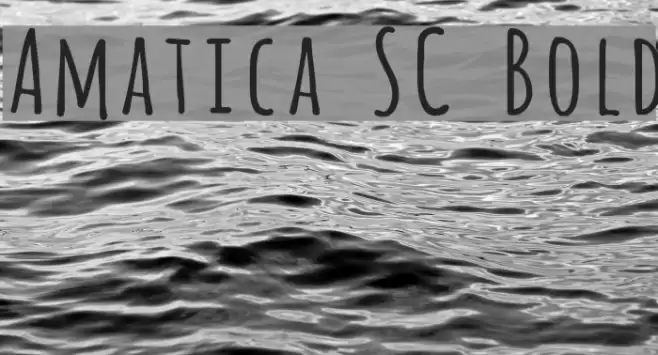 Amatica SC Bold Font examples