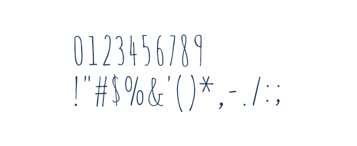 Amatica SC Regular Other Characters