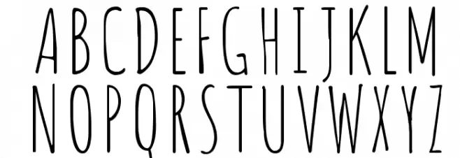 Amatica SC Regular Font Litere mari
