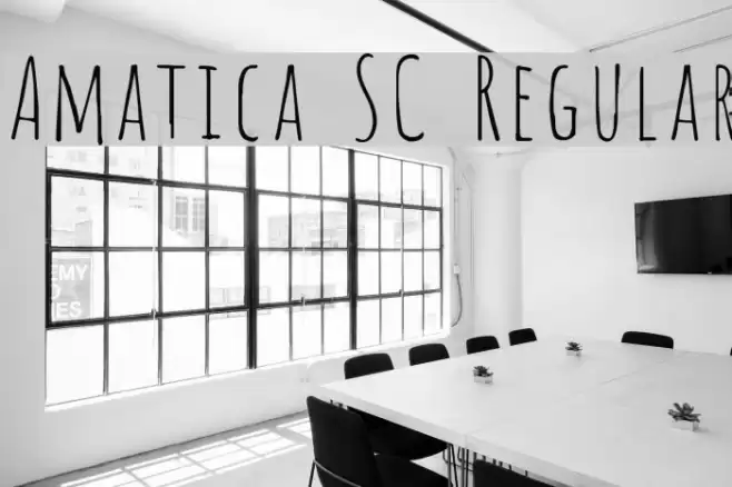 Amatica SC Regular Font examples