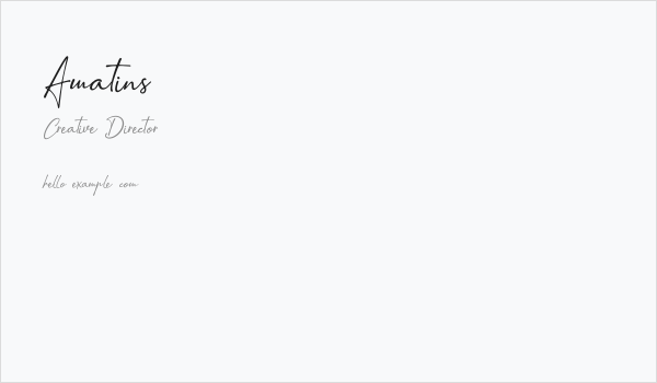 Amatins Business Card