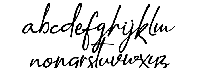 Amatins Font LOWERCASE