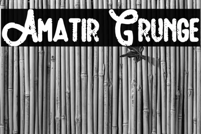 Amatir Grunge Schriftart examples