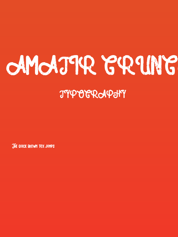 Amatir Grunge Poster