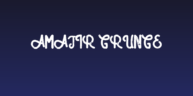 Amatir Grunge Social Header