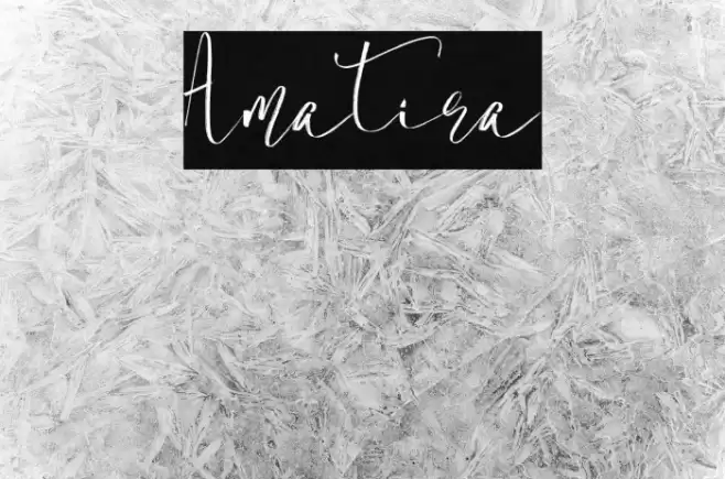 Amatira Font examples