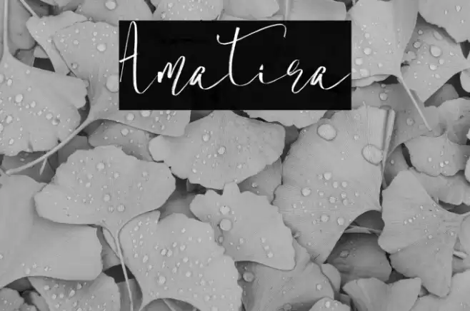 Amatira Font examples