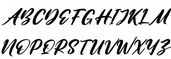 Amattera Million Italic Schriftart Groß