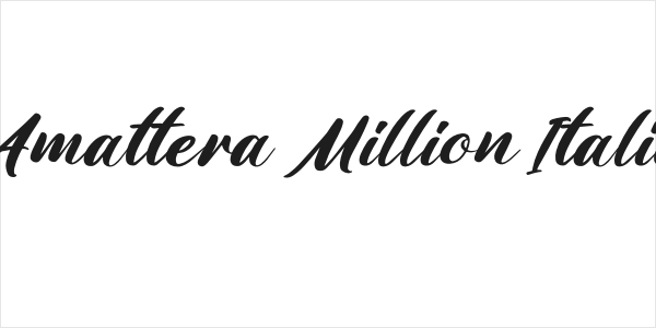 Amattera Million Italic Logo