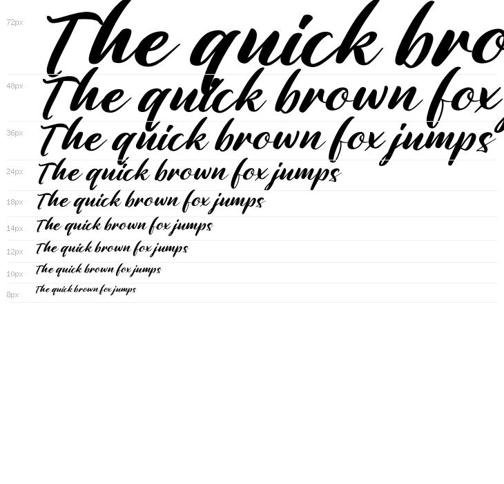 Amattera Million Italic Waterfall