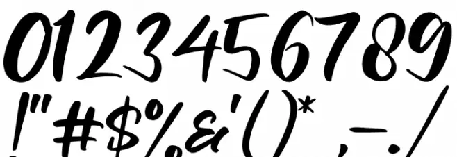 Amattera Million Font OTHER CHARS