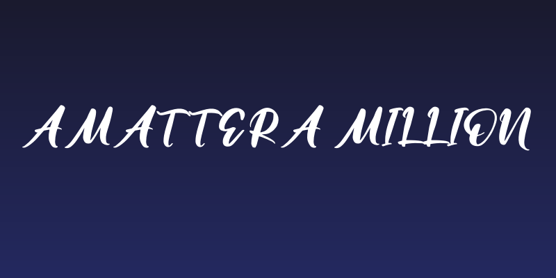 Amattera Million Social Header