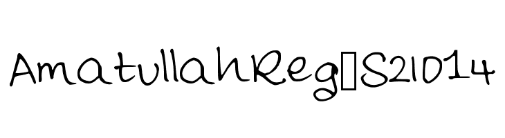 AmatullahReg_S2014 Font