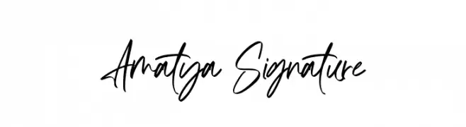 Amatya Signature  Free Fonts Download