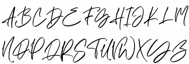 Amatya Signature Schriftart Groß