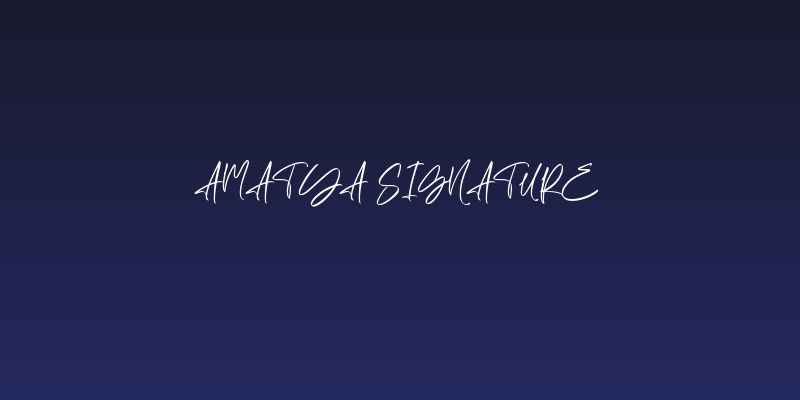 Amatya Signature Social Header