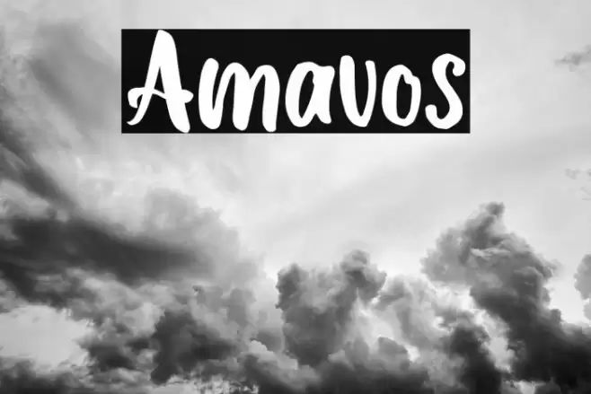 Amavos Font examples