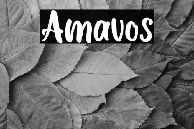 Amavos Font examples