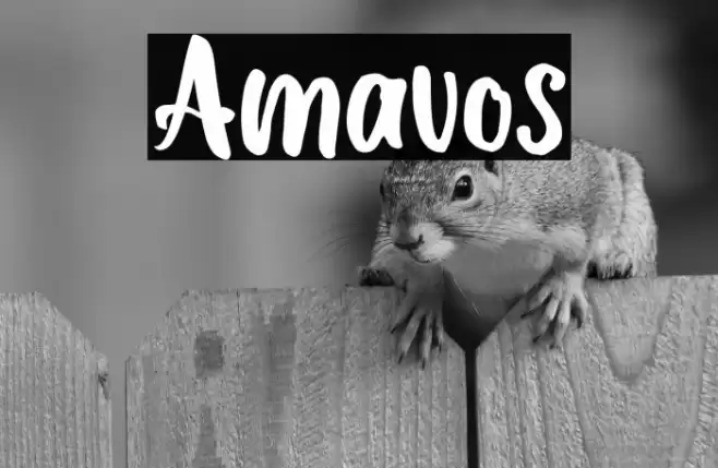 Amavos Font examples