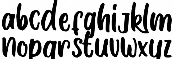 Amavos फ़ॉन्ट लोअरकेस