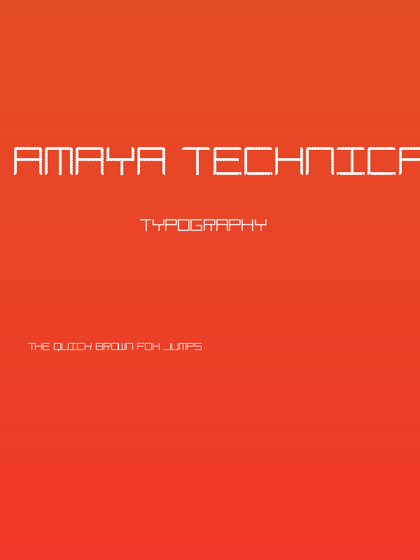 Amaya Technical Curve Regular Poster
