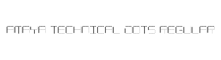Amaya Technical Dots Regular Fonte