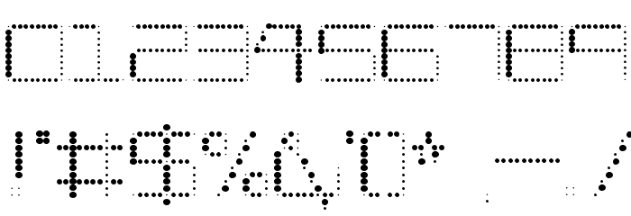 Amaya Technical Dots Regular Font OTHER CHARS