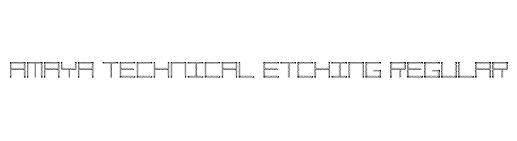 Amaya Technical Etching Regular  免费字体下载