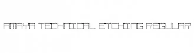 Amaya Technical Etching Regular  baixar fontes gratis