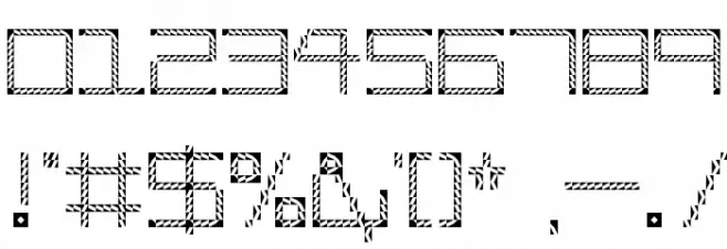 Amaya Technical Etching Regular Font OTHER CHARS