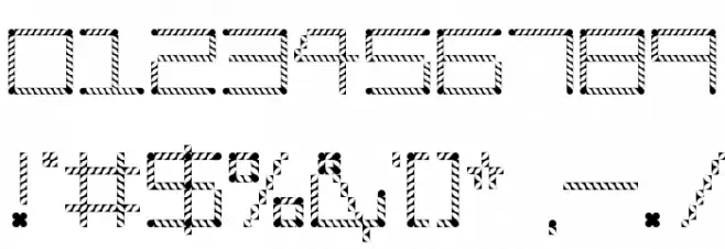 Amaya Technical Leaves Regular Font OTHER CHARS