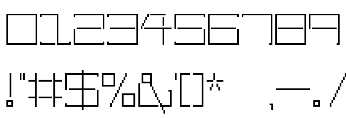 Amaya Technical Regular Font OTHER CHARS