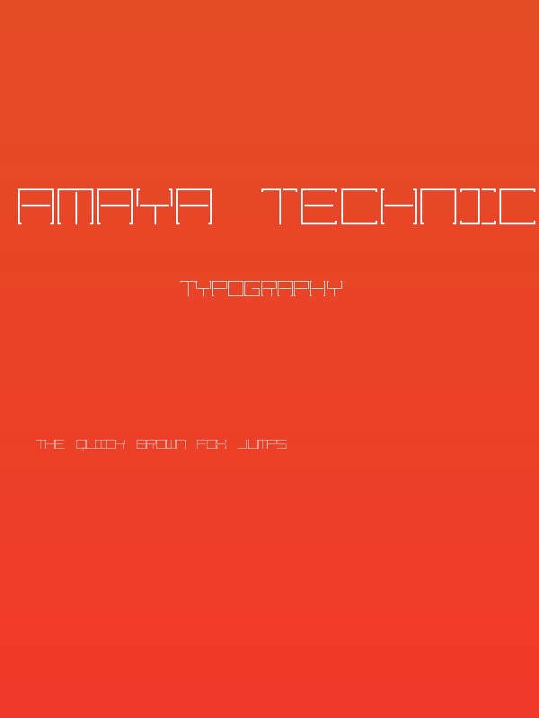 Amaya Technical Regular Poster