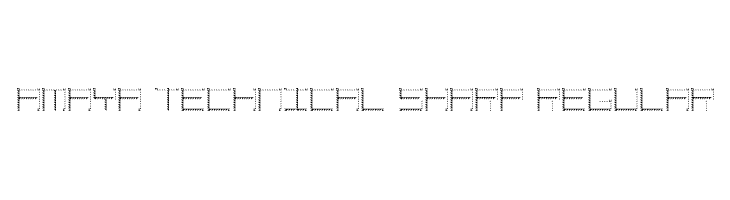 Amaya Technical Sharp Regular Font