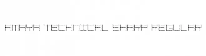 Amaya Technical Sharp Regular  font caratteri gratis