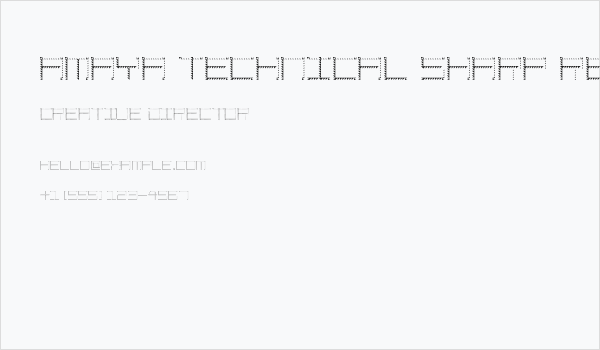 Amaya Technical Sharp Regular Business Card