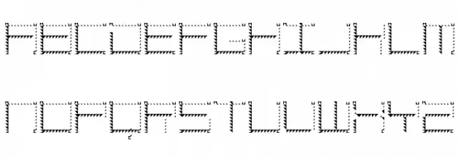 Amaya Technical Sharp Regular 字体 小写